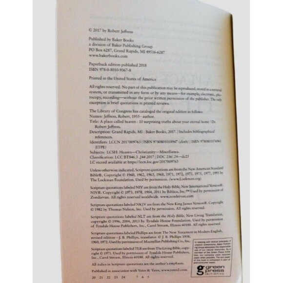 A Place Called Heaven 10 Surprising Truths by Robert Jeffress 2017 Trade PB - Picture 4 of 7